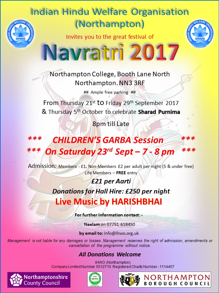 navratri celebrations northampton 2017